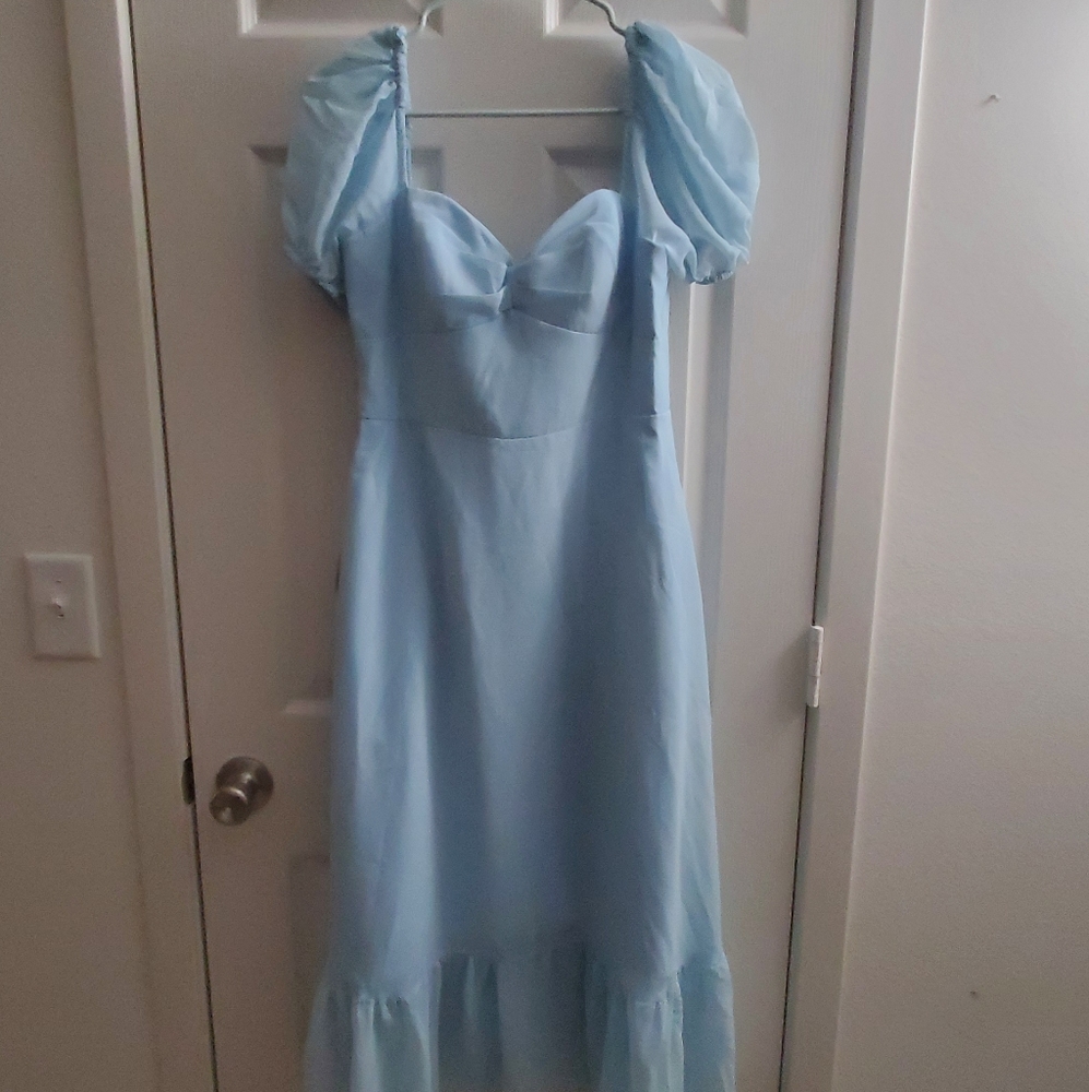 Azazie Sky Blue dress